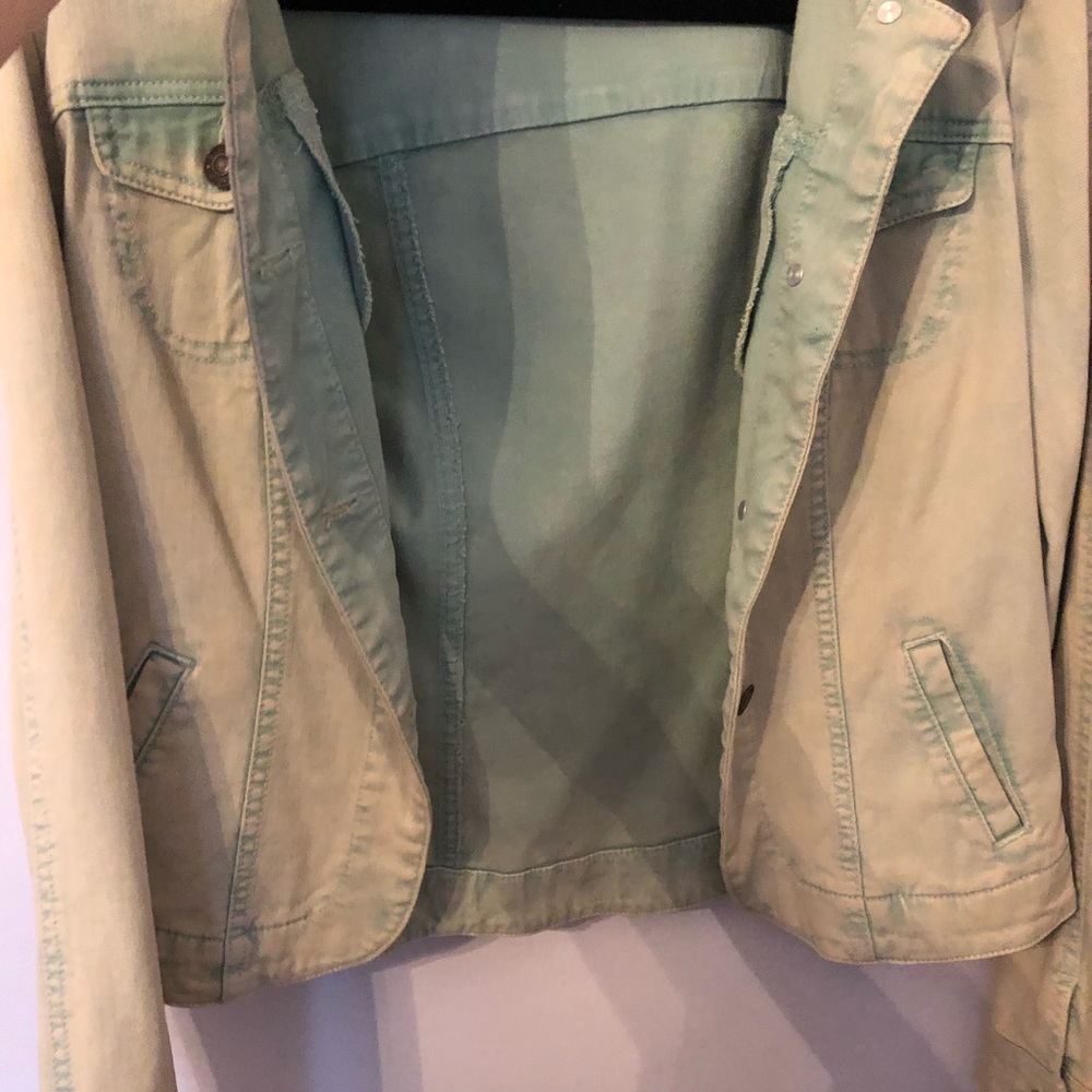 a.n.a turquoise wash Jean jacket